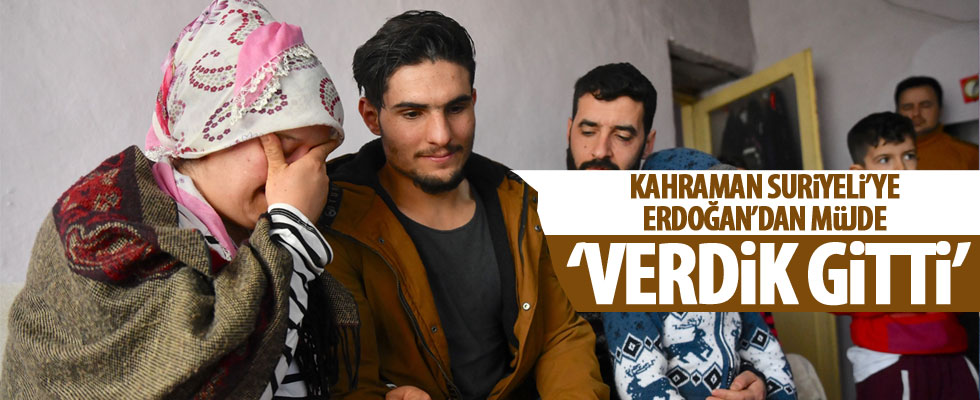 Suriyeli Mahmud'a müjde!