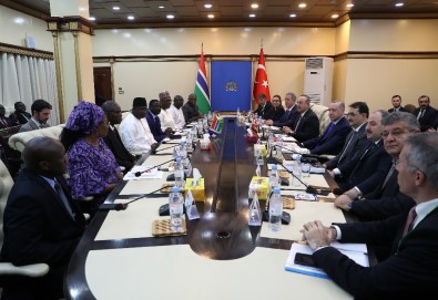 Cumhurbaşkanı Erdoğan, Gambiya'da Heyetler Arası Görüşme Gerçekleştirdi