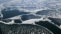 OVAKıŞLA - Buz Tutan Nazik Gölü Havadan Görüntülendi