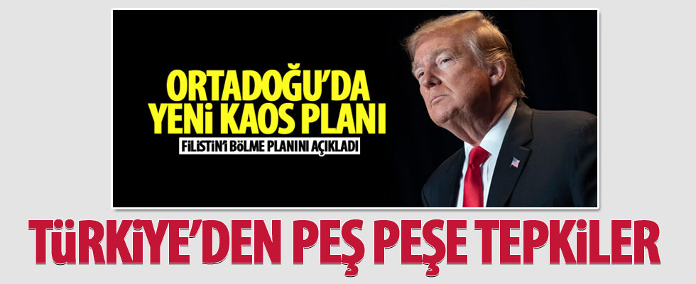 Sözde barış planına Türkiye'den tepkiler!