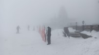 ULUDAĞ - Uludağ'da Kayakçılara Sis Engeli