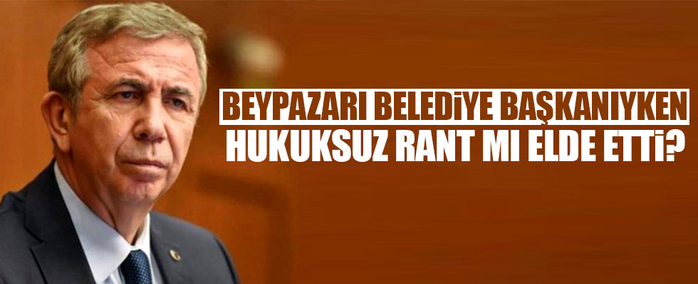 Mansur Yavaş hukuksuz rantları ortaya çıktı