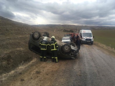 Amasya'da Trafik Kazası Açıklaması 1 Yaralı