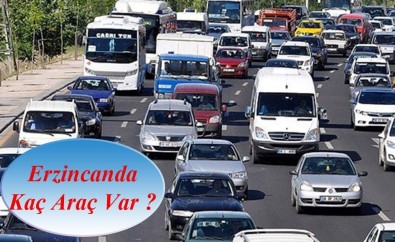 Erzincan'da Trafiğe Kayıtlı Araç Sayısı 59 Bin 815 Oldu