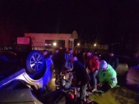 SAĞLIK EKİPLERİ - Otomobil Takla Attı, 3 Kişi Yaralandı