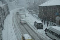 KARAYOLLARI - Bitlis'te Kar Yağışı Nedeniyle Yaklaşık 500 Araç Yolda Mahsur Kaldı