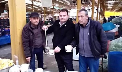 Havran'da Pazarcılara Sabah Çorbası İkram Edildi
