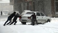 KAR MANZARALARI - Ahlat'ta Yoğun Kar Yağışı Etkili Oluyor