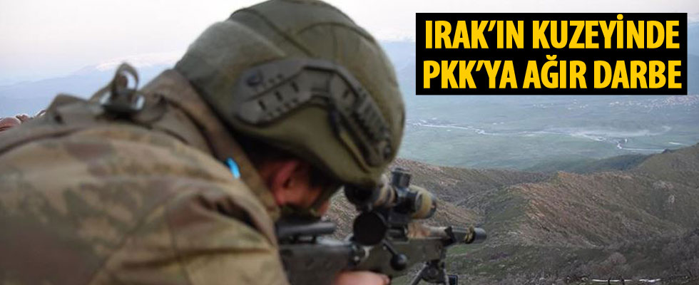 Irak'ın kuzeyinde 2 PKK'lı terörist hava destekli operasyonla etkisiz hale getirildi