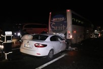 İZZET BAYSAL DEVLET HASTANESI - TEM'de Trafik Kazası Açıklaması 2'Si Ağır 3 Yaralı