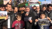 SIĞINMACI - Hatay'da Suriyeliler İdlib'deki Saldırıları Protesto Etti