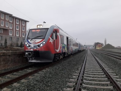 Samsun-Sivas Tren Yolunda Test Sürüşü Yapıldı