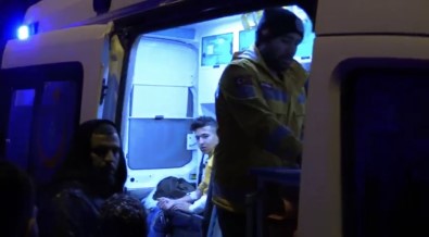 Evde televizyon izlerken yaralandı!