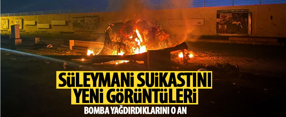Kasım Süleymani'nin vurulma anına ait yeni görüntüler ortaya çıktı