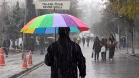 SOKAK KÖPEKLERİ - Kırıkkale, Çankırı Ve Çorum'da Kar Yağışı Başladı
