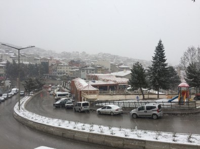 Tosya'da Yoğun Kar Yağışı Başladı