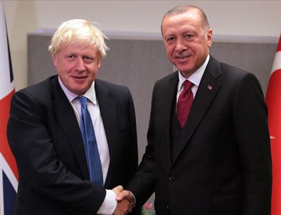 Cumhurbaşkanı Erdoğan, İngiltere Başbakanı Johnson ile görüştü