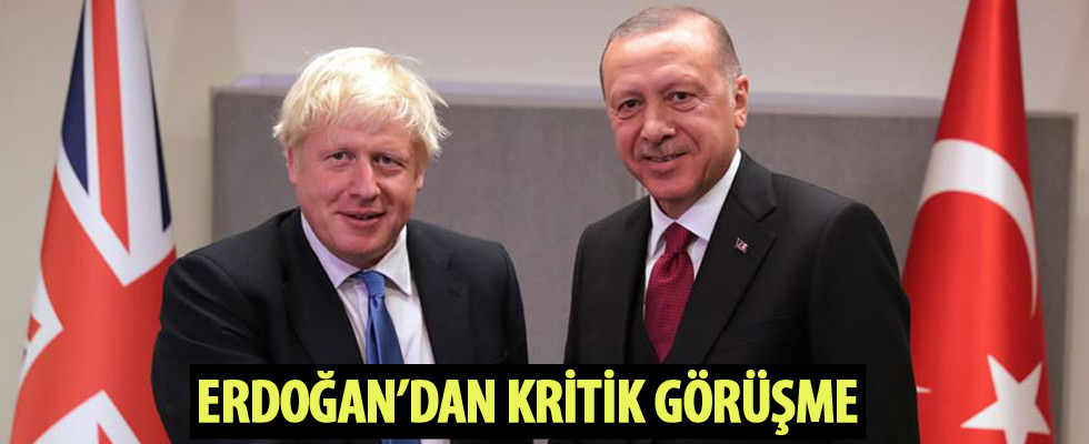Cumhurbaşkanı Erdoğan, İngiltere Başbakanı Johnson ile görüştü