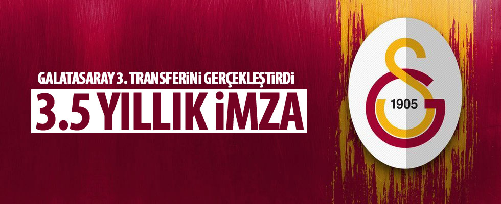 Galatasaray 3. transferini yaptı!