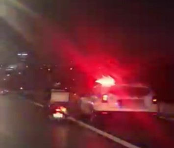 Polis Ekipleri Rüzgara Set Oldu