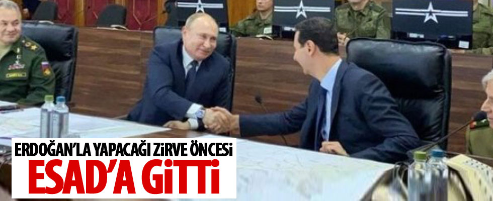 Putin, Şam'da Esad'la görüştü