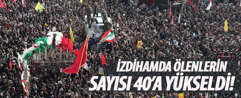 Süleymani'nin cenaze töreninde yaşanan izdihamda ölü sayısı 40'a yükseldi