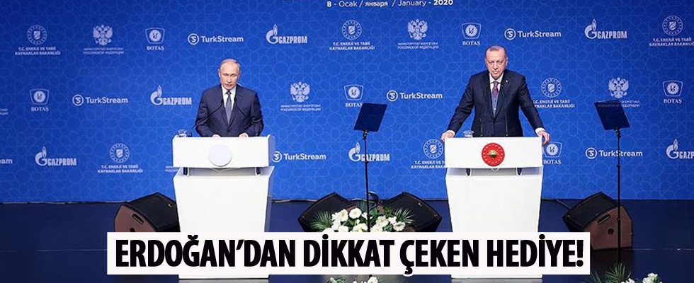Cumhurbaşkanı Erdoğan'dan Putin'e dikkat çeken hediye
