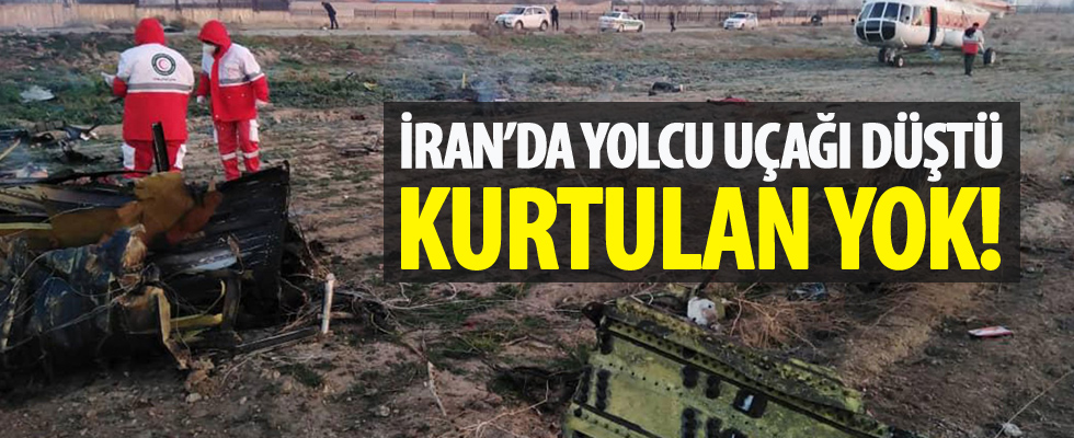İran'da düşen uçaktaki tüm yolcu ve mürettebat öldü