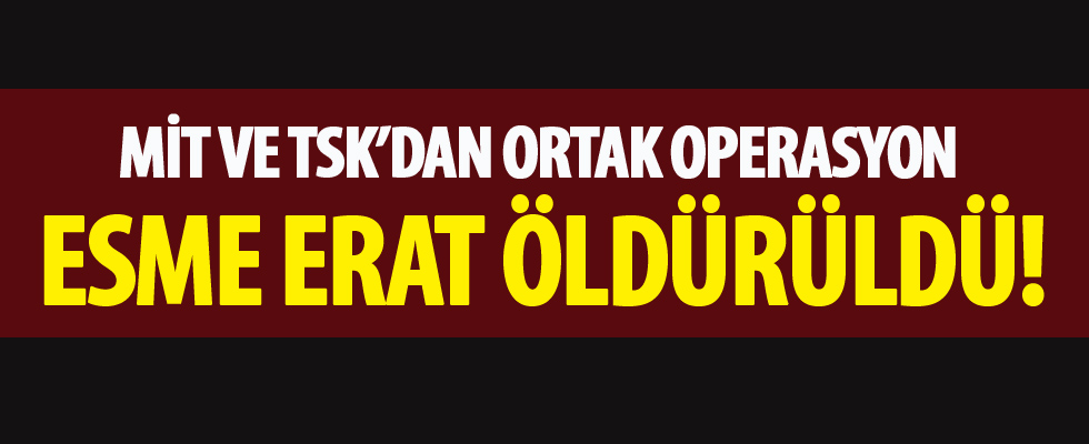 MİT ve TSK'dan ortak operasyon! Esme Erat öldürüldü