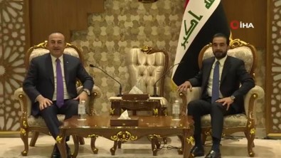 Bakan Çavuşoğlu, Irak Temsilciler Meclisi Başkanı El-Halbusi İle Görüştü