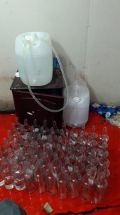 Başakşehir'de Sahte Alkol İmalathanesine Baskın