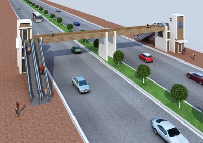 Büyükşehir'den Kızılırmak Caddesi Ve Gazi Bulvarı'na Üst Geçit