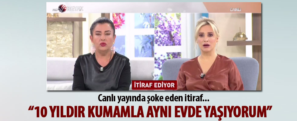 Canlı yayında şoke eden telefon: 10 yıldır kumamla aynı evde yaşıyorum