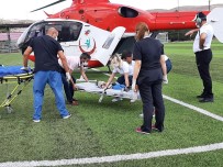 Bisikletten Düşen Bebeğin Yardımına Ambulans Helikopter Yetişti Haberi