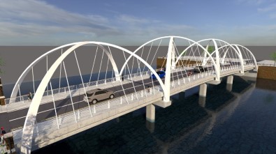 Terme'nin Yeni Köprüsü Hızla Yükseliyor