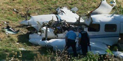 Fransa'da feci kaza! İki uçak çarpıştı...