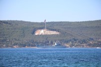 Rus Savaş Gemisi 'Saratov' Çanakkale Boğazı'ndan Geçti
