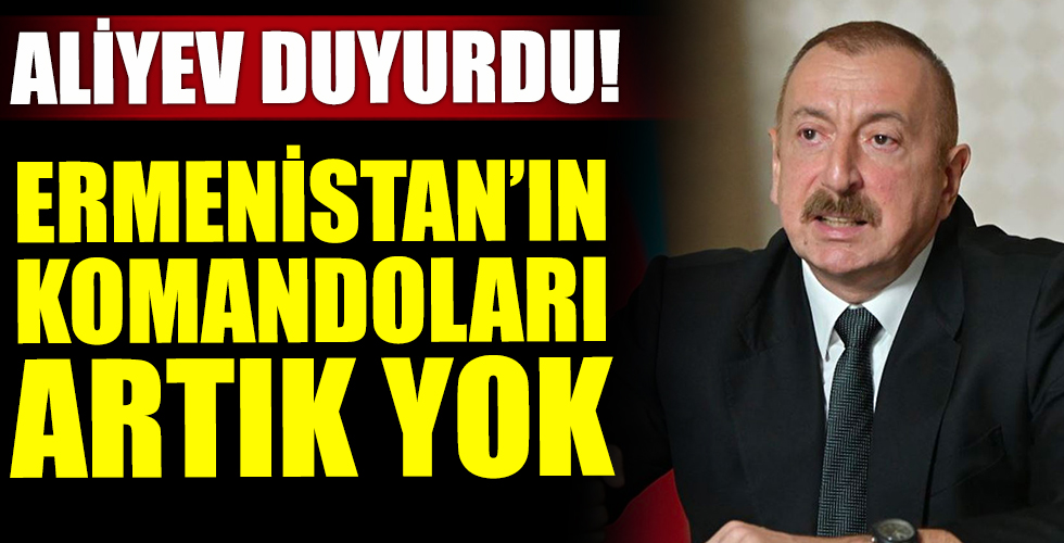 Azerbaycan Cumhurbaşkanı İlham Aliyev canlı yayında duyurdu!