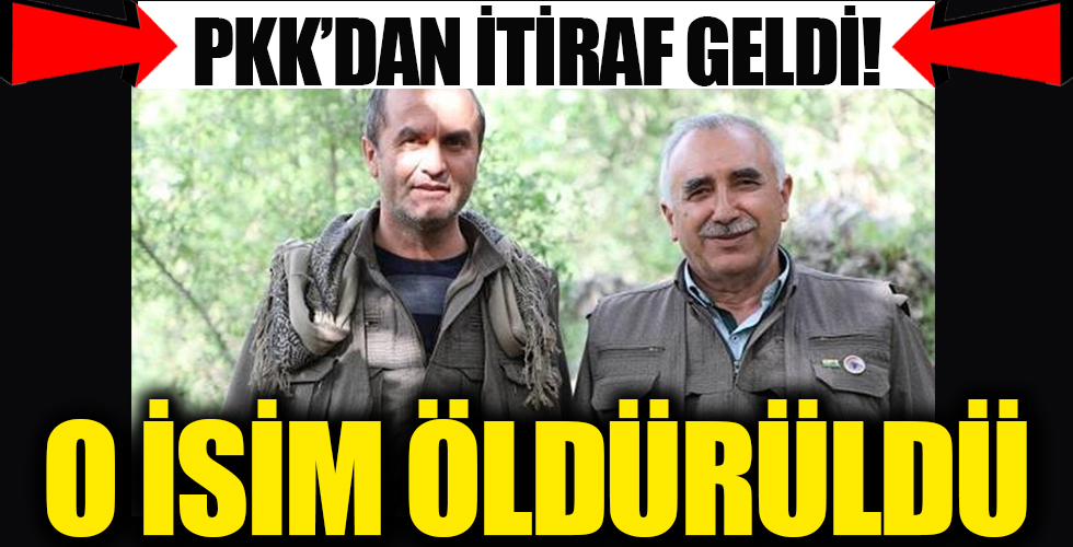 Terör örgütü PKK'dan bir ay sonra itiraf geldi