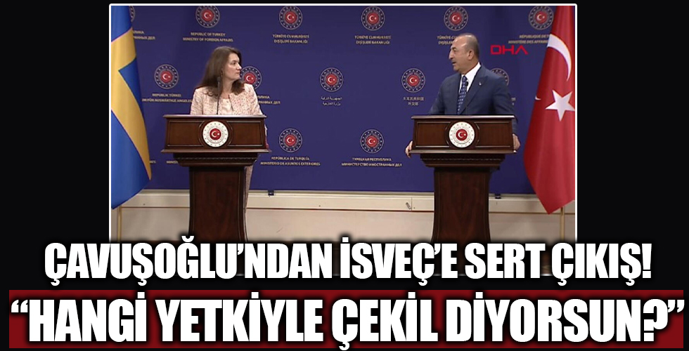 Çavuşoğlu İsveçli mevkidaşıyla soruları yanıtladı