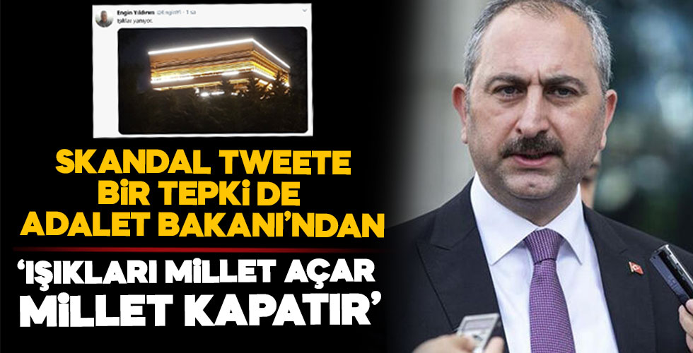 Adalet Bakanı'ndan skandal tweete sert tepki!