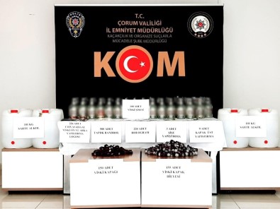 Çorum Polisinden Sahte İçki Operasyonu