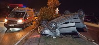Düzce'de Otomobil Takla Attı Açıklaması 3 Yaralı