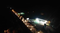 TEM'in Ankara Yönünün Kapatılması D-100 Karayolu'nda Trafiği Felç Etti