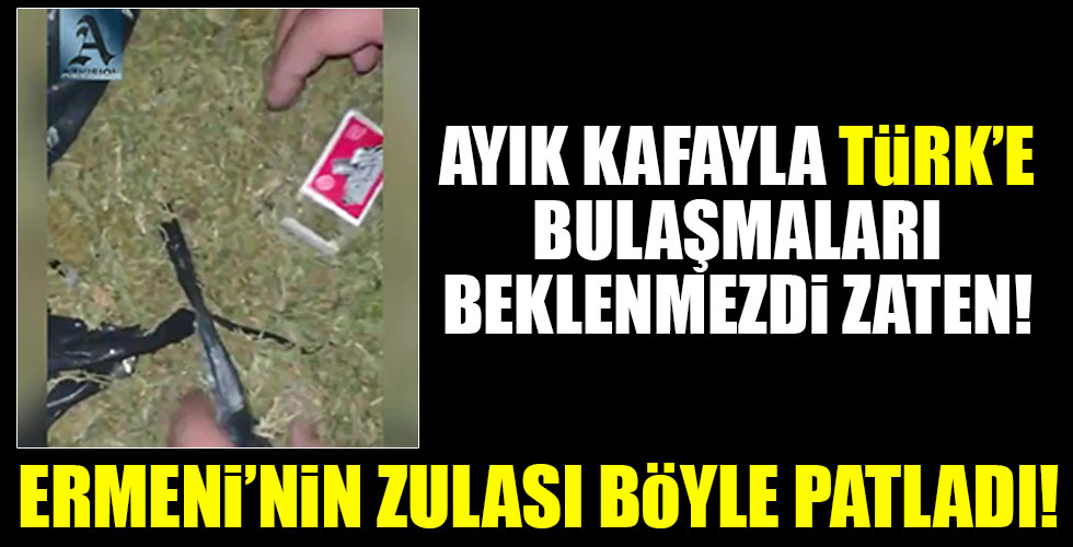 Ermeni cephesinde uyuşturucu zulası!