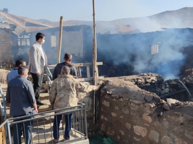 Tunceli'de 4 Ev Yandı, Yaraların Sarılması İçin Çalışma Başlatıldı