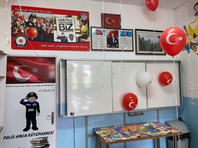 Yatağan'a 'Polis Amca' Kütüphanesi