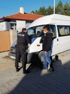 Çavdarhisar'da Okul Servislerine Denetim