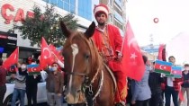 Erzurum'da Azerbaycan'a Destek İçin 'Atlı Ve Bayraklı' Yürüyüş Düzenlendi Haberi