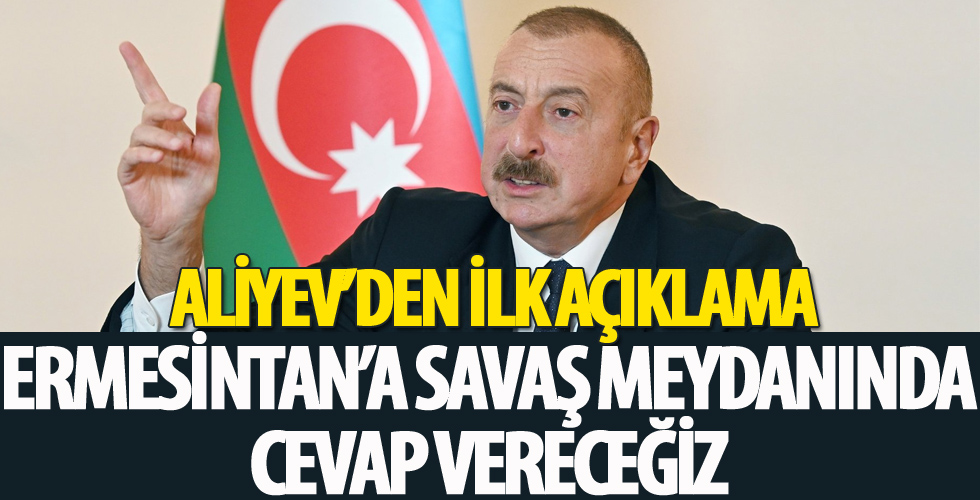 Azerbaycan Cumhurbaşkanı Aliyev: Ermenistan'a savaş meydanında cevap vereceğiz